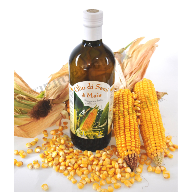 Huile de maïs pressée à froid Huile 100% italienne de Nuova Olearia 1L