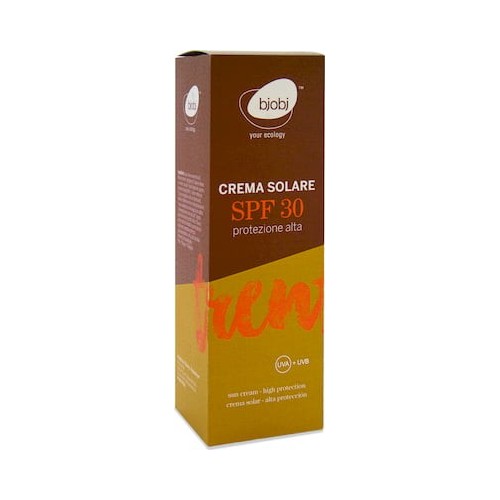 Crema Solare SPF 30 Bojbj 100 ML naturale con filtri minerali, testata nichel