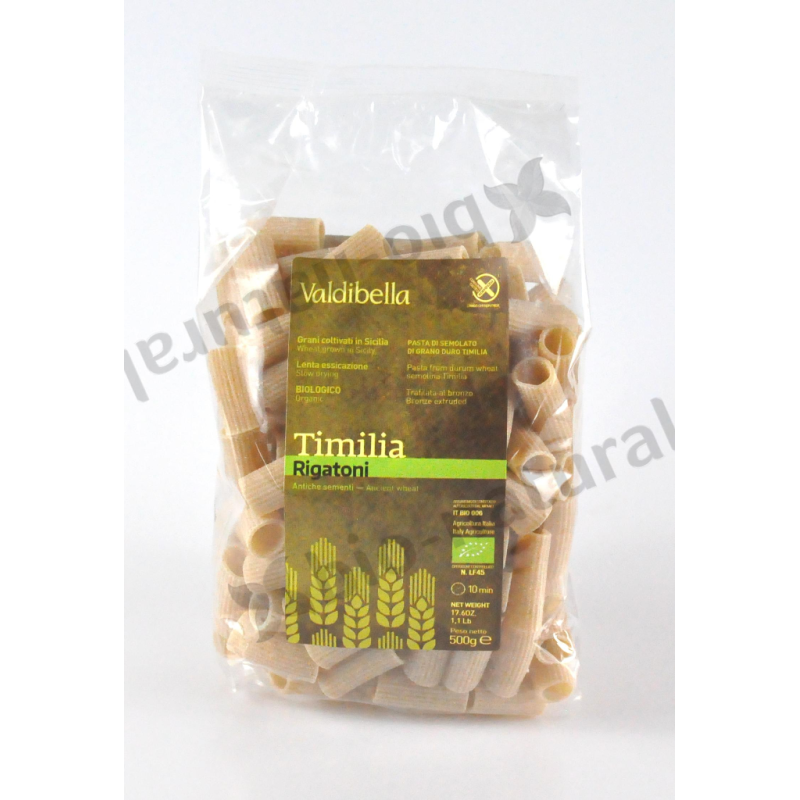 RIGATONI-Nudeln aus altem italienischen Weizen TIMILIA BIO VALDIBELLA