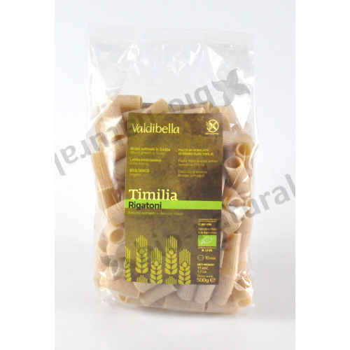 RIGATONI-Nudeln aus altem italienischen Weizen TIMILIA BIO VALDIBELLA