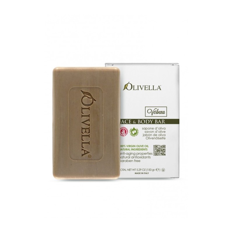 Verbena soap face and body in olive oil 150gr - Olivella
