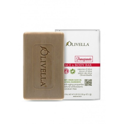 Pomegranate soap face and body olive oil 150gr - Olivella