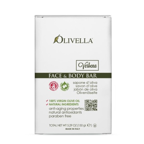 Verbena soap face and body in olive oil 150gr - Olivella