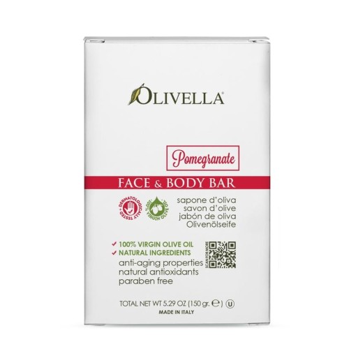 Pomegranate soap face and body olive oil 150gr - Olivella