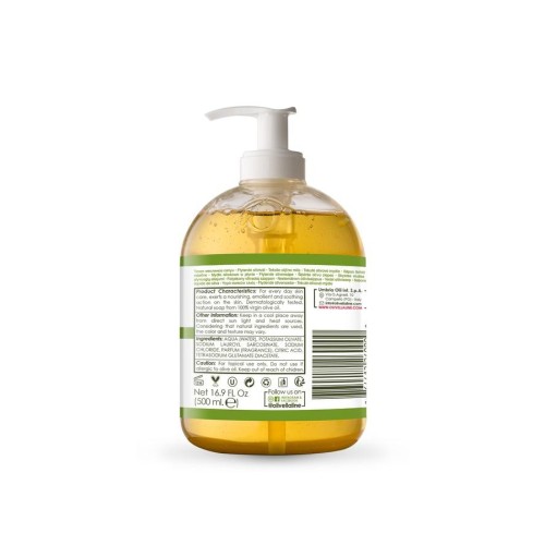 Face and body soap in olive oil 300ml - Olivella