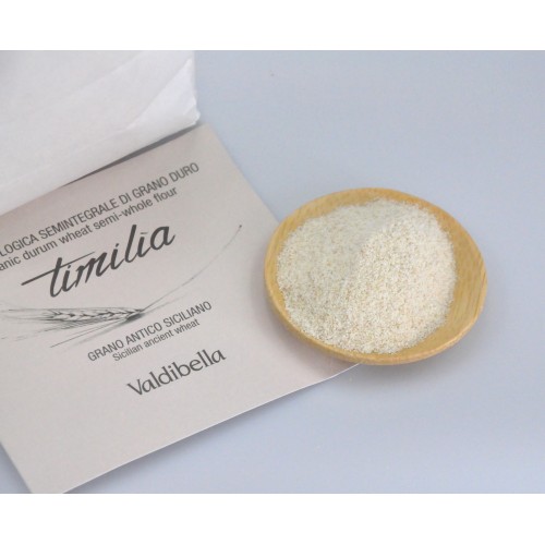 Farina Italiana biologica integrale di GRANO duro TIMILIA 1kg - VALDIBELLA
