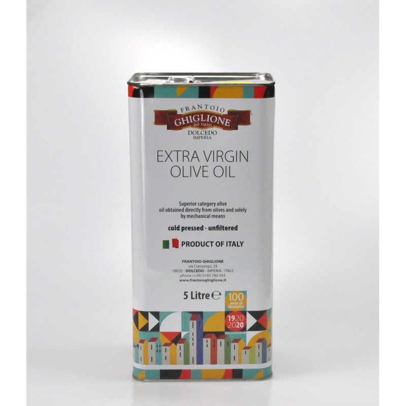 EXTRA VIRGIN OLIVEN OIL UNFILTERED in CAN - GHIGLIONE