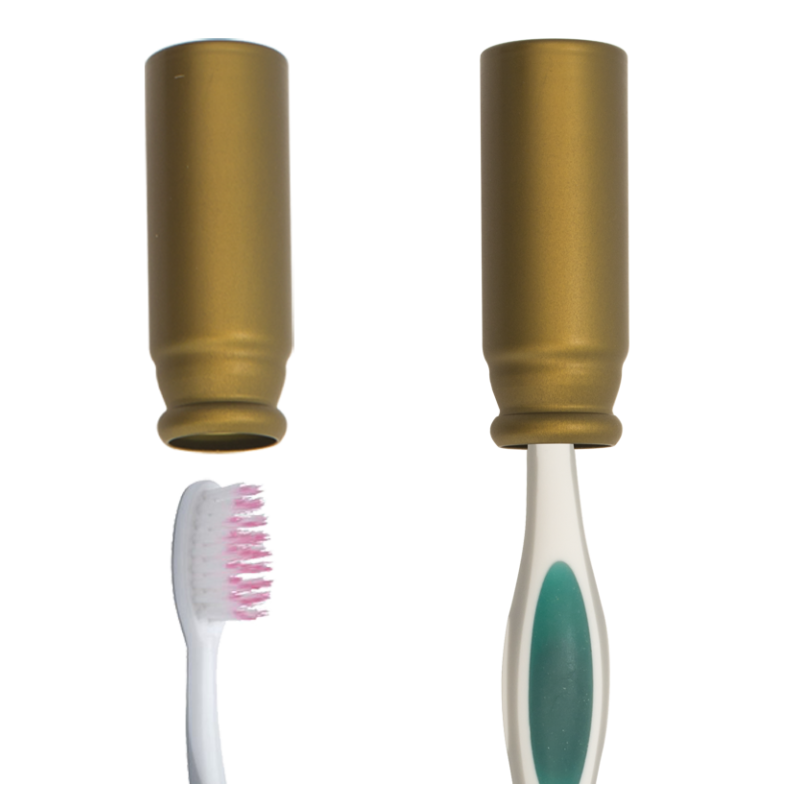 Housse de brosse à dents antibactérienne en métal-céramique avec ions