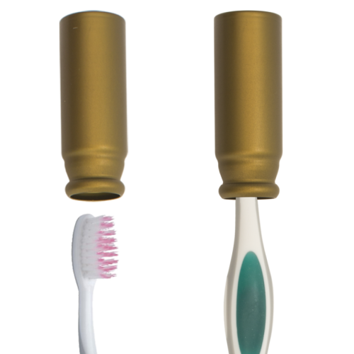 Housse de brosse à dents antibactérienne en métal-céramique avec ions