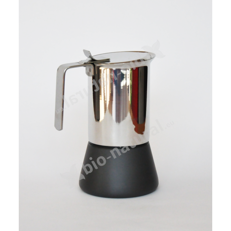 MokArgento metalceramic coffee maker with silver ions, nickel-free