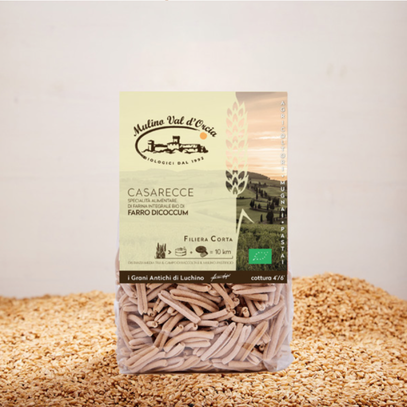 CASARECCE de FARRO ENTIER BIOLOGIQUE - Mulino Val d'Orcia Toscane 500g