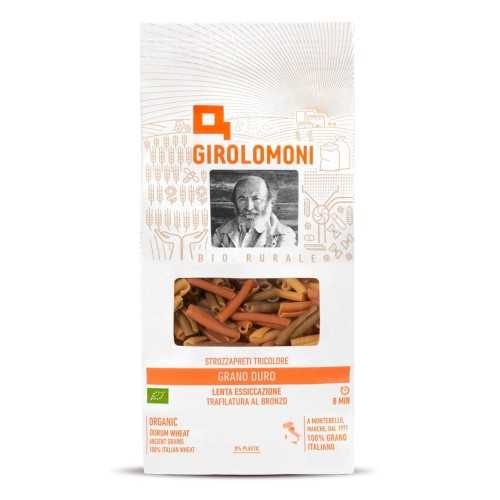 Pasta italiana STROZZAPRETI BIO TRICOLORE grano duro - Girolomoni