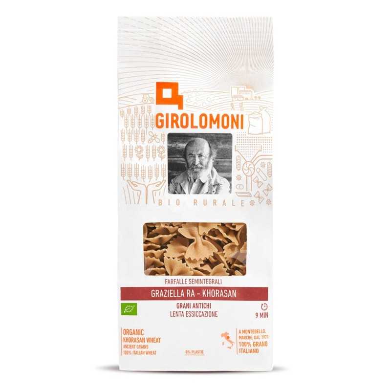 Pasta italiana FARFALLE BIO KHORASAN - Girolomoni - 500gr