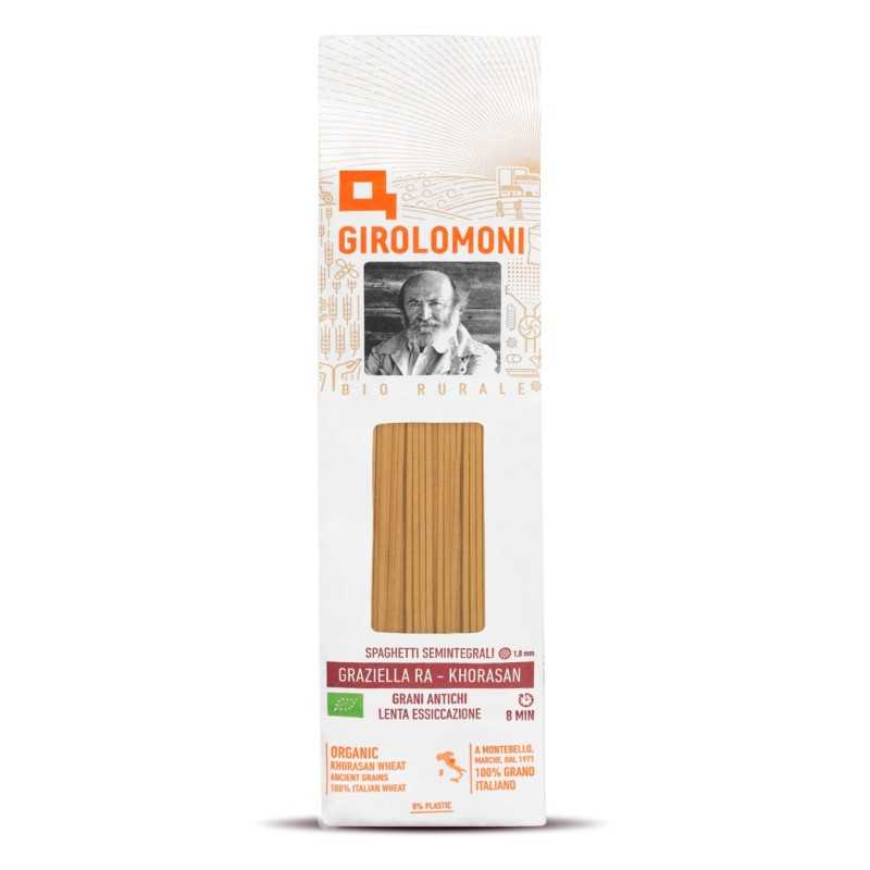 Pasta italiana SPAGHETTI BIO KHORASAN - Girolomoni - 500gr