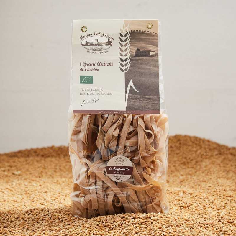 Organic Italian ancient wheat TAGLIATELLE pasta Senatore Cappelli 0.5K