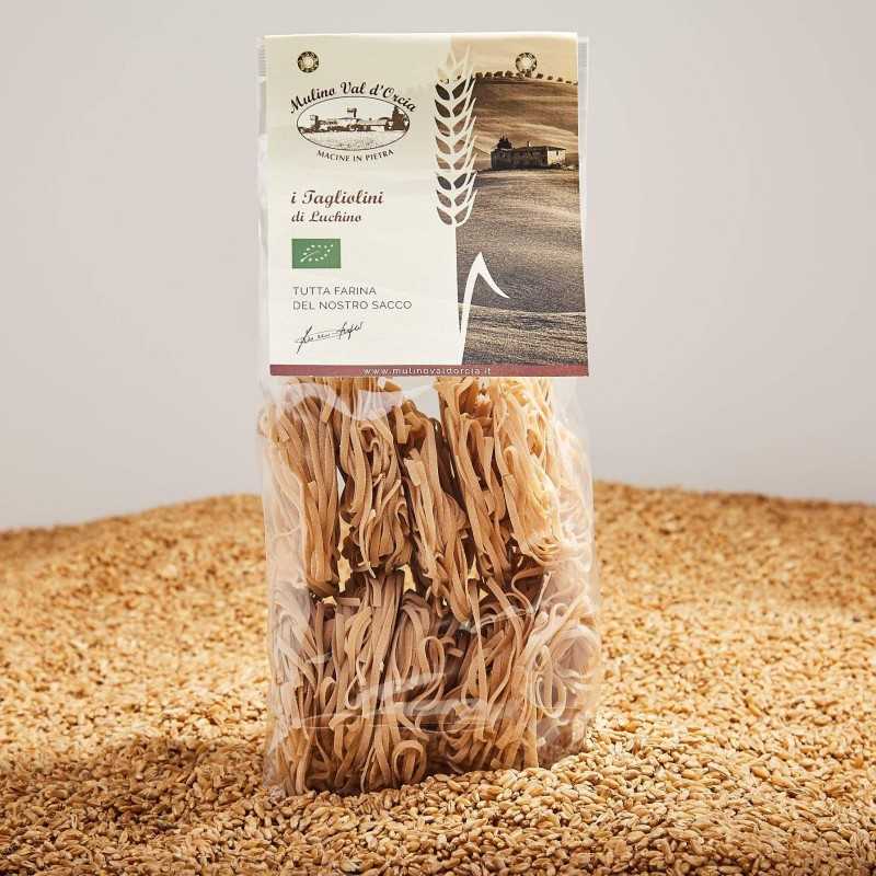 Organic Italian ancient wheat TAGLIOLINI pasta Senatore Cappelli