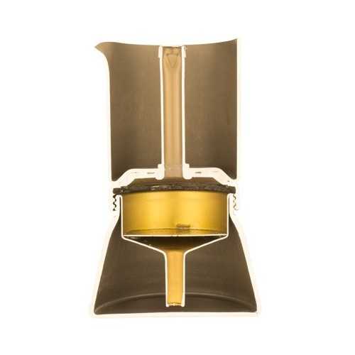 Cafetière métalcéramique avec ions d'argent, sans nickel, hypoallergén