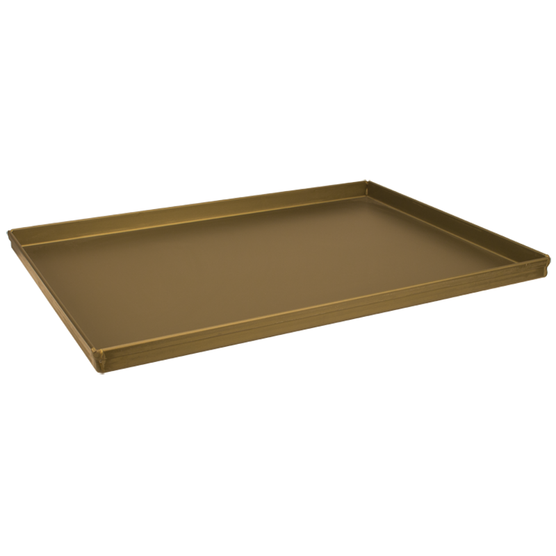 Plaque de cuisson rectangulaire en métal-céramique - sans nickel et sa