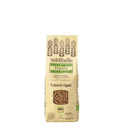 pasta TUBETTI TIMILIA BIO di grano antico Sicilia VALDIBELLA 0,5Kg