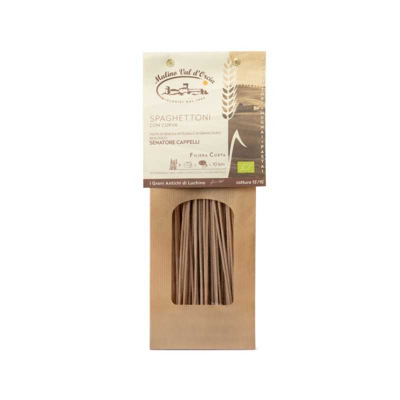 Italienische Pasta SPAGHETTONI Urkorn BIO Senatore Cappelli 0,5Kg