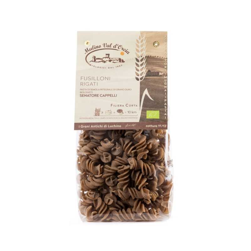 Organic ancient grain FUSILLONI pasta Senatore Cappelli 0,5Kg Tuscany