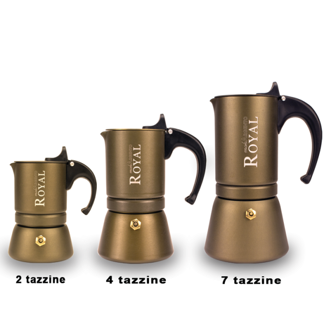 Cafetière métalcéramique avec ions d'argent, sans nickel, hypoallergén