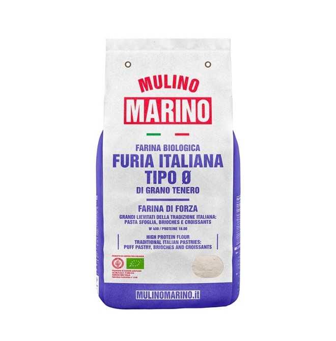 Farina Manitoba Bio italiana macinata a cilindri Mulino Marino