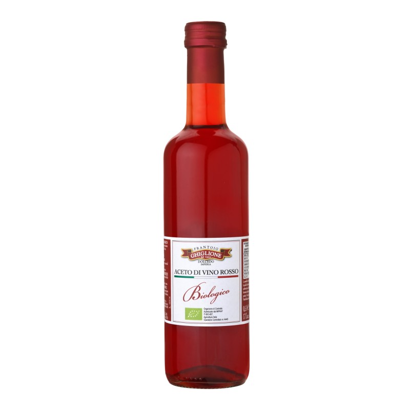 aceto di vino rosso biologico 100% italiano ghiglione